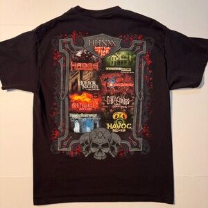 Vtg Universal Studios Halloween Horror Nights Glow In Dark 2010 Men’s T-shirt L